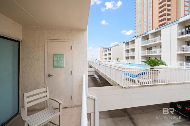 view of balcony