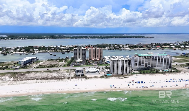 29235 Perdido Beach Blvd Unit 203, Orange Beach, AL 36561 - bird's eye view of waterfront with a beach