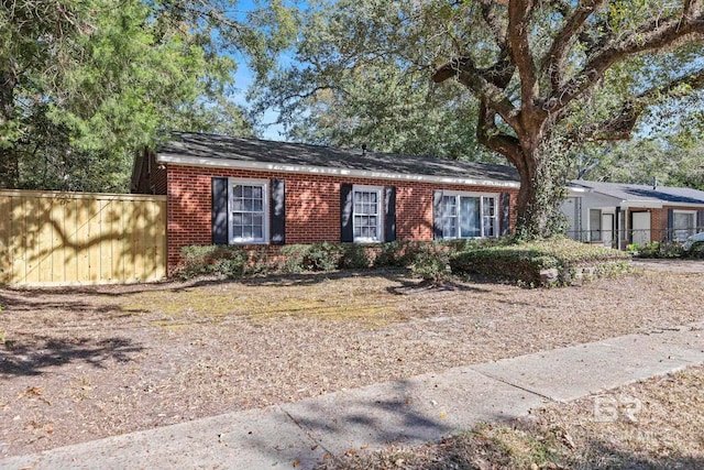 view of ranch-style home