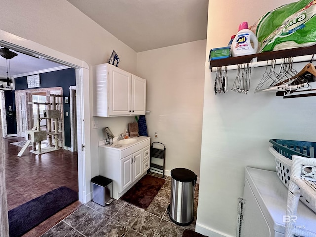 interior space featuring sink