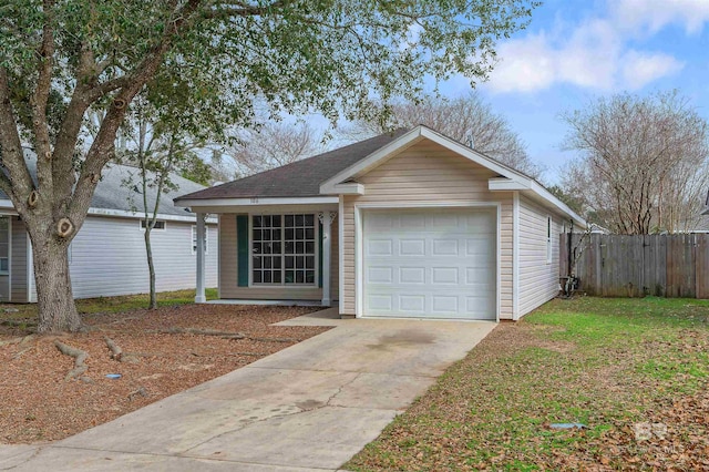 view of ranch-style home