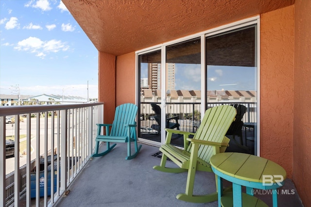 view of balcony