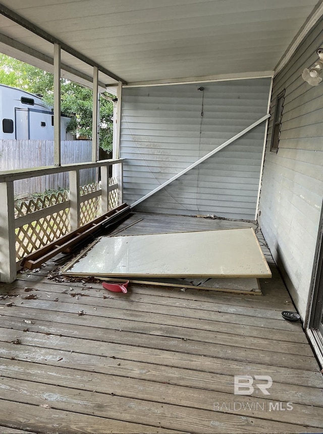84 Horn Dr, Lillian, AL 36549 - view of wooden deck