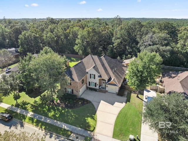 birds eye view of property