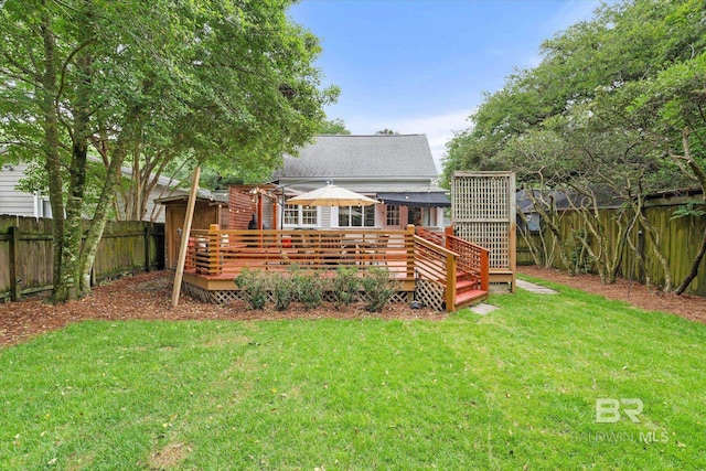 20 Hurlbert St, Mobile, AL 36607 - back of property with a deck and a shingled roof