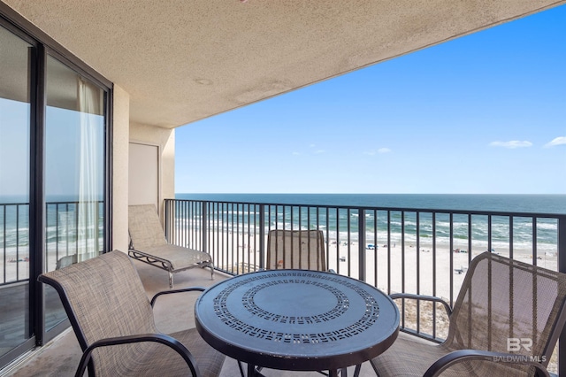 24400 Perdido Beach Blvd Unit 701, Orange Beach, AL 36561 - balcony featuring a beach view and a water view