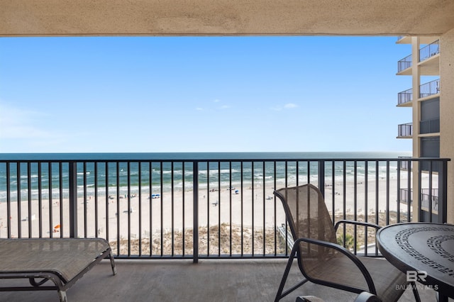24400 Perdido Beach Blvd Unit 701, Orange Beach, AL 36561 - balcony with a beach view and a water view