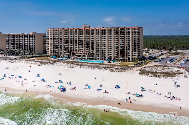 24400 Perdido Beach Blvd Unit 701, Orange Beach, AL 36561 - birds eye view of property featuring a beach view and a water view