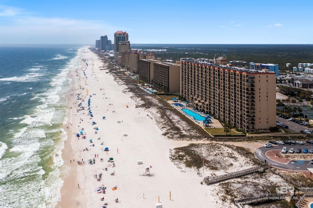 24400 Perdido Beach Blvd Unit 701, Orange Beach, AL 36561 - birds eye view of property featuring a city view, a beach view, and a water view