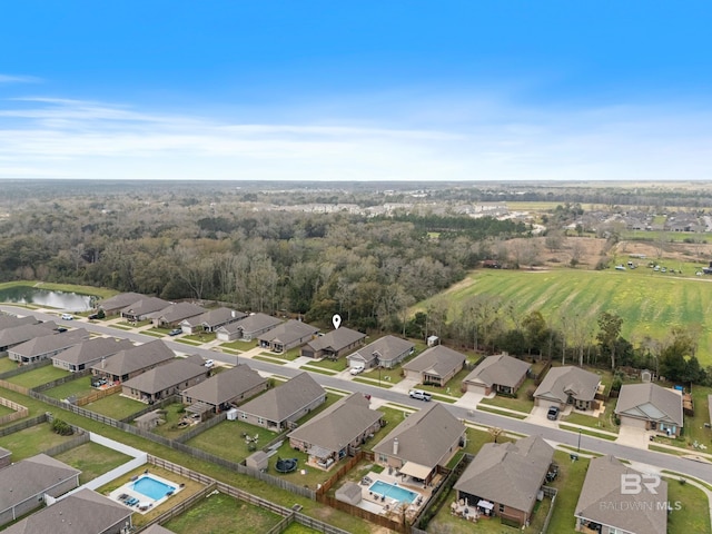 9393 Impala Dr, Foley, AL 36535 - aerial view with a residential view and a water view