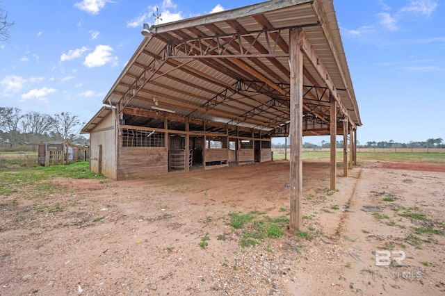 view of horse barn