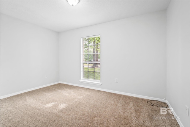 unfurnished room featuring carpet flooring