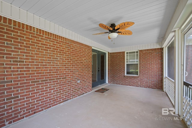 602 W 4th St, Bay Minette, AL 36507 - view of patio featuring a ceiling fan