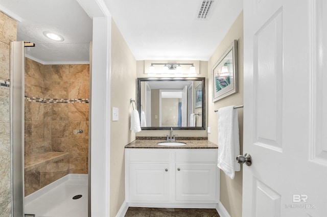 969 W Beach Blvd Unit 1306, Gulf Shores, AL 36542 - full bath with a tile shower, vanity, and baseboards