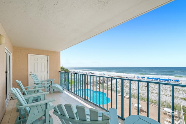 969 W Beach Blvd Unit 1306, Gulf Shores, AL 36542 - balcony with view of water and beach and view of pool