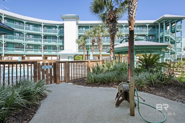 view of home's community with a gazebo and a swimming pool