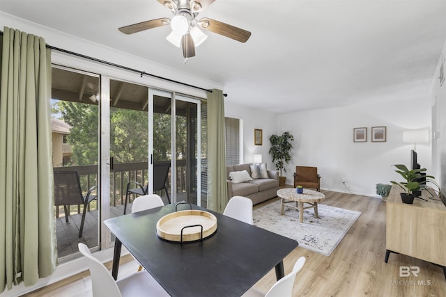 2086 N Seacliff Dr Unit 2086, Daphne, AL 36526 - living area featuring a ceiling fan and light wood-style flooring