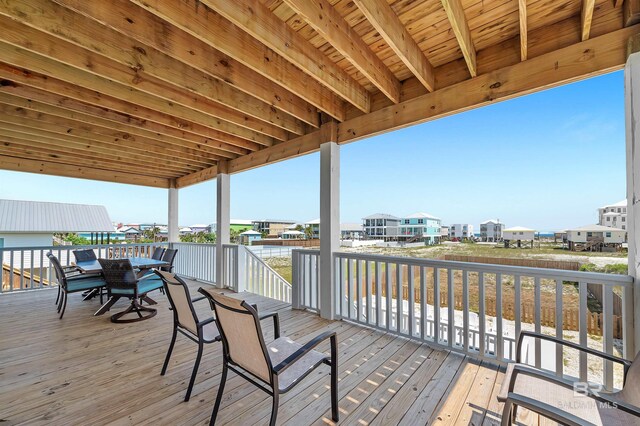 1337 W Lagoon Ave, Gulf Shores, AL 36542 - wooden deck with a residential view