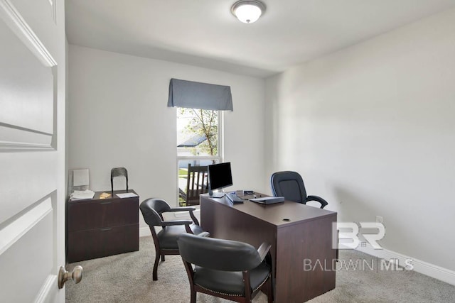11569 Thistledown Loop, Spanish Fort, AL 36527 - home office featuring light colored carpet and baseboards