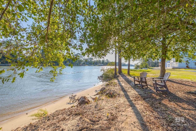 water view with a beach view