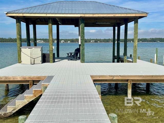 2800 W Beach Blvd, Gulf Shores, AL 36542 - view of dock with a water view