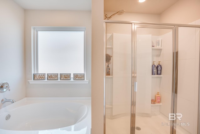 8242 Sycamore Way, Semmes, AL 36575 - full bath featuring a stall shower and a bath