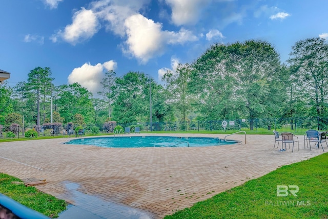 8242 Sycamore Way, Semmes, AL 36575 - community pool featuring a patio area and view of scattered trees