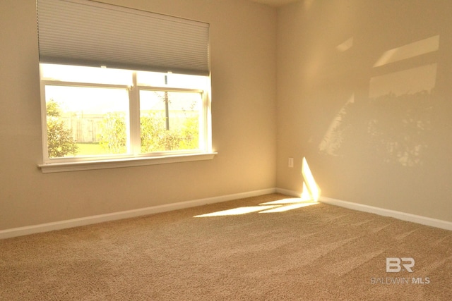 view of carpeted empty room