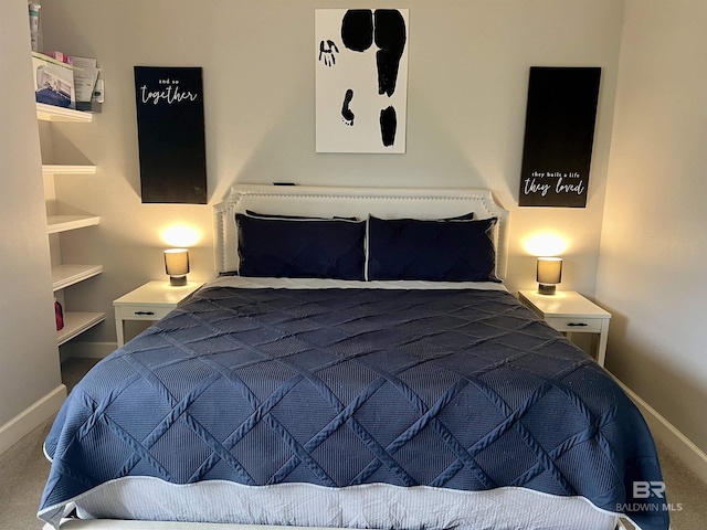 bedroom featuring carpet flooring