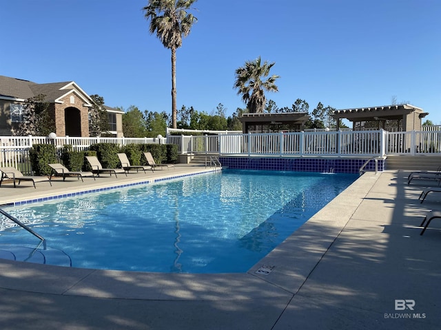 view of pool with a patio