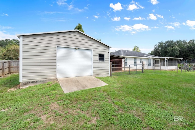 exterior space featuring a lawn