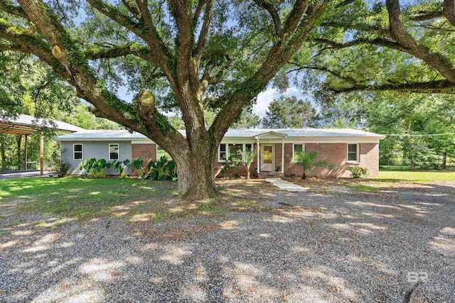 view of ranch-style home