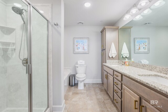 26688 Perdido Beach Blvd Unit 505, Orange Beach, AL 36561 - bathroom with a shower stall, a sink, and visible vents