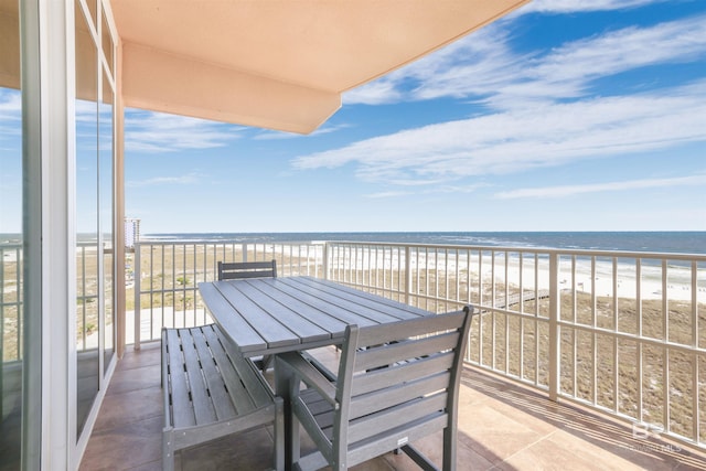 26688 Perdido Beach Blvd Unit 505, Orange Beach, AL 36561 - balcony with a water view and a view of the beach
