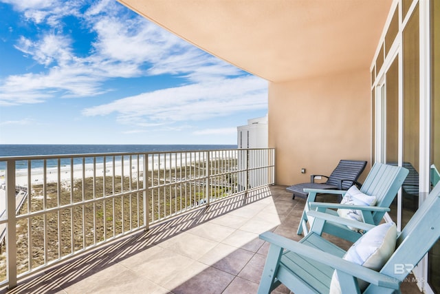 26688 Perdido Beach Blvd Unit 505, Orange Beach, AL 36561 - balcony with a water view and a view of the beach