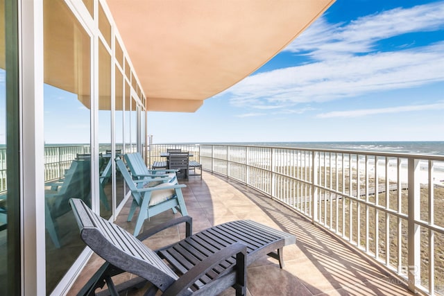 26688 Perdido Beach Blvd Unit 505, Orange Beach, AL 36561 - balcony featuring a water view and a view of the beach