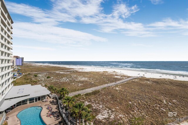 26688 Perdido Beach Blvd Unit 505, Orange Beach, AL 36561 - property view of water featuring a view of the beach