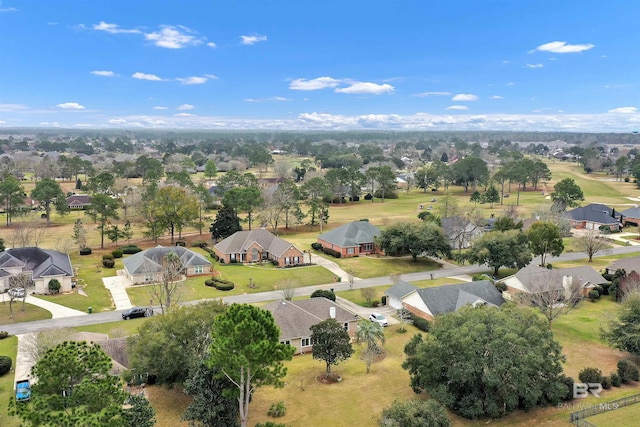 bird's eye view with a residential view