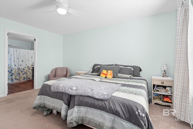 17372 Tallasee Blvd, Foley, AL 36535 - bedroom with carpet flooring and a ceiling fan