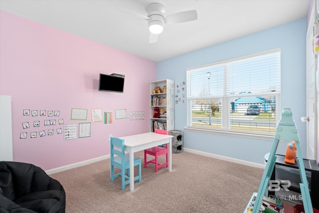 17372 Tallasee Blvd, Foley, AL 36535 - playroom featuring carpet floors and ceiling fan