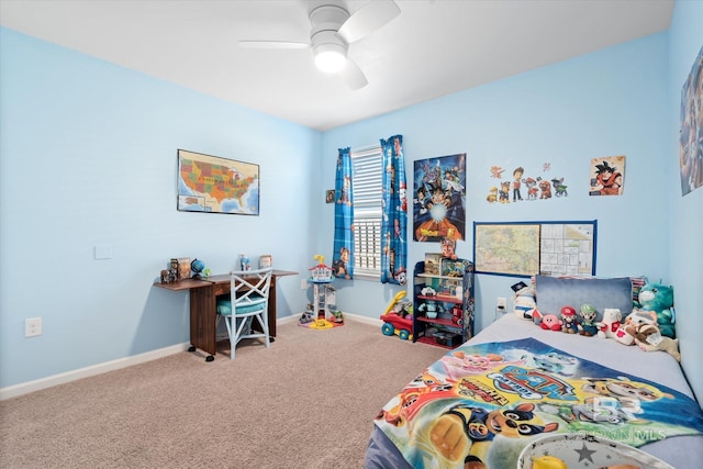 17372 Tallasee Blvd, Foley, AL 36535 - bedroom with carpet flooring and a ceiling fan