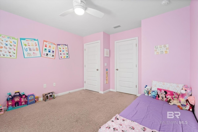 17372 Tallasee Blvd, Foley, AL 36535 - carpeted bedroom with ceiling fan and baseboards