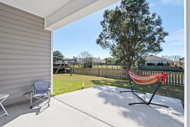 17372 Tallasee Blvd, Foley, AL 36535 - view of patio / terrace featuring a residential view