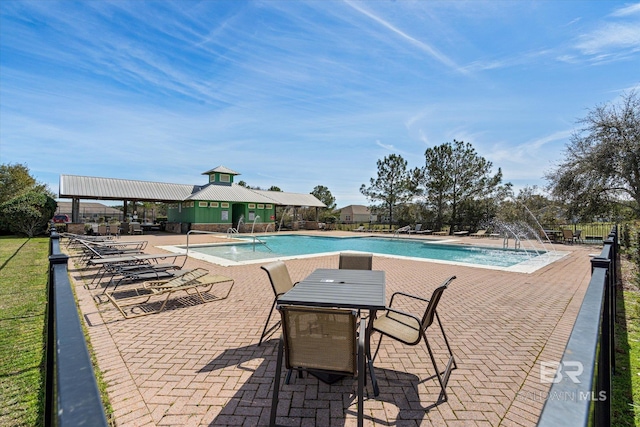 17372 Tallasee Blvd, Foley, AL 36535 - community pool with a patio area and a gazebo