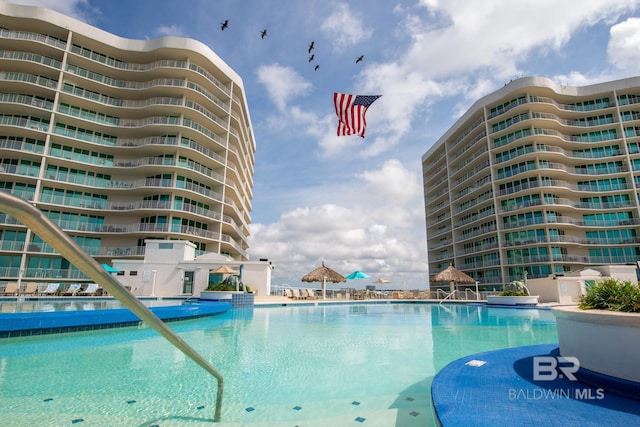 view of pool