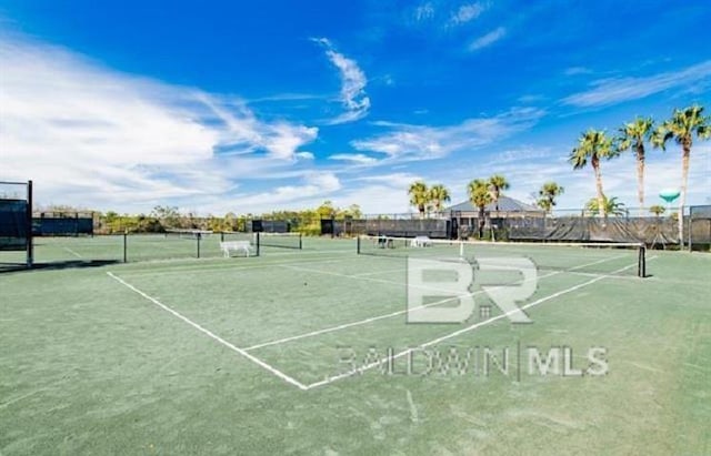 view of tennis court