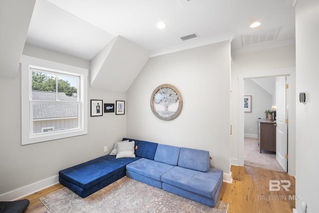 313 Cuban Lily Dr, Fairhope, AL 36532 - living room featuring light wood finished floors, baseboards, and recessed lighting