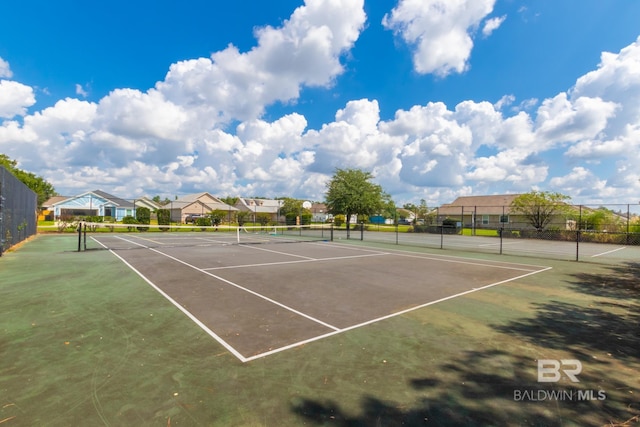 view of tennis court