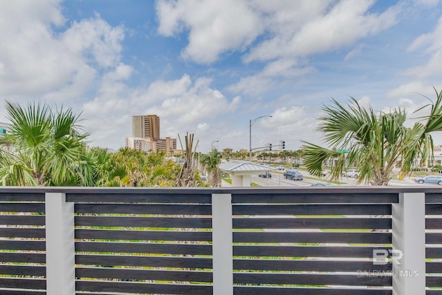 exterior space featuring a view of city