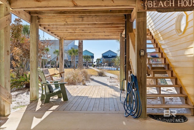 view of wooden terrace